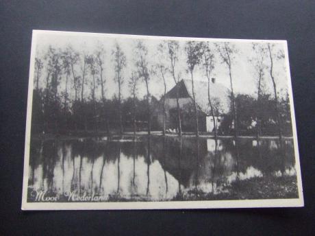 Mooi Nederland oude boerderij met bomen